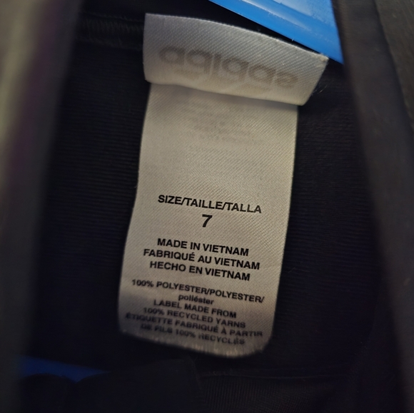 Adidas Black Hoodie with White Stripes - Picture 2 of 2